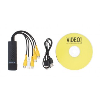 EasyCAP 4-Channel USB 2.0 DVR Video Capture/Surveillance Dongle