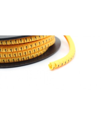 EC-O Type Yellow Tubes Concave Conversed Shaped Cable Markers (No.1)